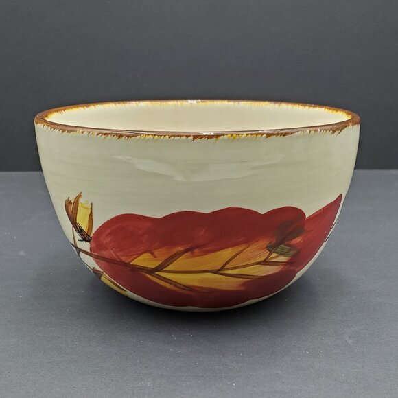 Tabletops Unlimited Autumn Soup Cereal Bowls Tabletops Gallery Fall Leaves Bowls - Picture 9 of 9